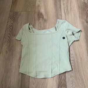 Sage Green Square Neck Tee